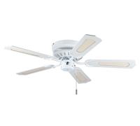 Ventilateur de plafond White Liane 103 cm avec tirette Deko-Elektro