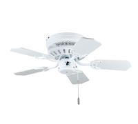 Ventilateur de plafond White Liane 75 cm avec tirette Deko-Elektro