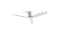 Ventilateur de plafond WIND CALM 40W silencieux pales ABS IP44 LED 15W