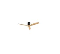 CREATE / WINDCALM NATURAL WOOD M/Ventilateur de plafond noir pales bois clair avec télécommande / 40W, Minuterie, Ø132 cm, silencieux, 6 vitesses, fonction été-hiver