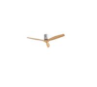CREATE / WINDCALM NATURAL WOOD M/Ventilateur de plafond blanc pales bois clair avec télécommande / 40W, Minuterie, Ø132 cm, silencieux, 6 vitesses, fonction été-hiver