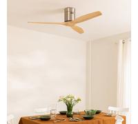 Ventilateur de plafond - WIND CALM - Silencieux 40W - Ø132 cm - Bois - Option LED et Wi-Fi