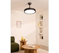 CREATE / WIND CLEAR STUDIO S/Ventilateur de plafond avec lumière noir avec Wifi et télécommande / 40W, Ø 91 cm, 6 vitesses, pales rétractables, 3 températures de lumière, fonction été-hiver