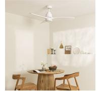 WIND STYLANCE - Ventilateur de plafond 40W silencieux 100% bois plusieurs tailles Blanc G