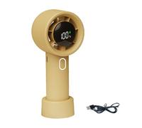 Ventilateur de poche léger et réglable avec cordon intégré - Vitesse variable pour le camping - Ventilateurs à main pour femme - Pliable