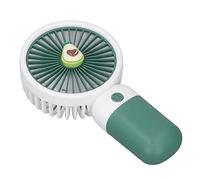 Ventilateur de Poche Portable, Design de Fruits Mignons, Rechargeable par USB, Pratique, Utilisation à un Bouton, pour les Déplacements et les Voyages, Taille Compacte (Avocat Vert)