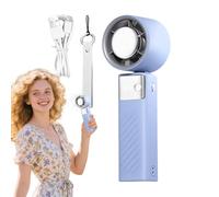 Ventilateur De Poche Rechargeable | Ventilateur Personnel Portable - Rafraîchisseur d'Air Sans Pales sur Batterie avec 199 Vitesses et Affichage Numérique pour Voyage et Plein Air