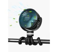 Ventilateur de poche USB rechargeable pour le voyage | Couleur: Noir