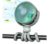 Ventilateur de poche USB rechargeable pour le voyage | Couleur: Vert sauge