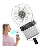 Ventilateur De Poche | Ventilateur De Poche Rafraîchissant Compact,Rafraîchisseur d'Air Rechargeable par USB Silencieux Transparent avec 3 Vitesses pour Accessoires de Maison Voyage et Vacances