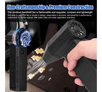 Ventilateur de poche X6 Jet Fan 130,000RPM Wind Speed 52m/s Brushless Motor Ducted Turbofan High Power Duct Fan Dust Blower Keyboard Cleaning Tool (ventilateur pour conduits d'aération, souffleur de p