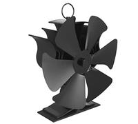 Ventilateur de poêle 2 en 1 alimenté par la chaleur, pratique, sans électricité, 6 pales pour bois