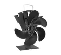 Ventilateur de poêle à 6 lames sans ventilateur électrique, alimenté par la chaleur, répartition efficace de la chaleur pour cheminées, brûleurs à bois, ventilateur de poêle alimenté par la chaleur