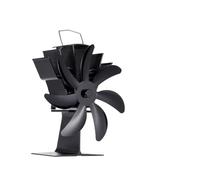 Ventilateur de poêle à 7 pales alimenté par la chaleur, brûleur à bois en alliage d'aluminium, ventilateur écologique, silencieux, for une maison chaude et efficace(Stove Fan)
