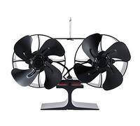 Ventilateur de poêle à 8 pales - Moteurs silencieux alimenté par la chaleur - Pour poêle à bois, bûches de bois, gaz, granulés - Respectueux de l'environnement