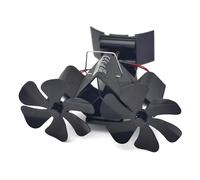 Ventilateur De Poêle À Bois 12 Pales, Alimenté Par La Chaleur, For Brûler Des Bûches, Silencieux, Économie D'énergie, Avec Protection Contre Surchauffe Efficacité Thermique(12 blades-Wall Mounted)