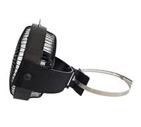 Ventilateur de poêle à bois noir 6 feuilles alimenté par la chaleur pour poêles à bois, cheminées, ventilateur alimenté par la chaleur