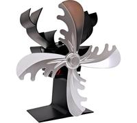 Ventilateur de poêle à bois - Souffleur de chaleur magnétique à 4 lames, économie d'énergie et respectueux de l'environnement, fonctionnement silencieux pour poêles à bois et cheminées