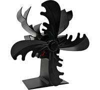 Ventilateur de poêle à bois - Souffleur de chaleur magnétique à 4 lames, économie d'énergie et respectueux de l'environnement, fonctionnement silencieux pour poêles à bois et cheminées