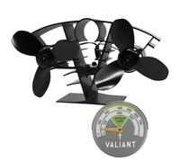 Ventilateur de poêle à tourbillon Valiant et thermomètre magnétique |...