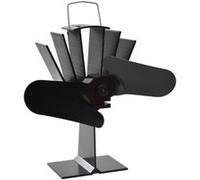 Ventilateur de poêle alimenté par chaleur 2 pales Noir Noir G