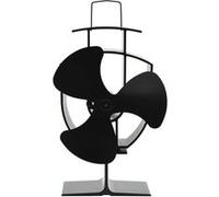 Ventilateur de poêle alimenté par chaleur 3 pales Noir Noir G