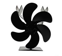 Ventilateur de poêle alimenté par la chaleur à 6 lames, 1 ventilateur de cheminée à bois stimule la circulation de l'air chaud pour les poêles et les chauffages