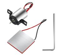 Ventilateur de poêle alimenté par la chaleur - Moteur de poêle en aluminium puissant - Accessoire d'installation de moteur électrique - Moteur de ventilateur en métal