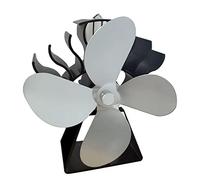 Ventilateur de poêle alimenté par la chaleur, plus grand air pour bûches de bois pour brûleur, fonctionne efficacement, pas besoin de batterie ou d'électricité