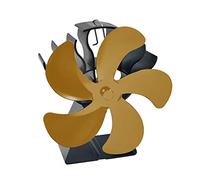 Ventilateur de poêle alimenté par la chaleur - Silencieux avec thermomètre - Idéal pour la combustion du bois