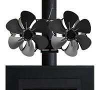 Ventilateur de Poêle Bois Alimenté par la Chaleur, Cheminée Chaleur - puissant pour granulés activé thermique ventil