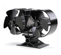 Ventilateur de poêle CRSURE SF-T84 alimenté par la chaleur pour poêle à bois, thermomètre inclus
