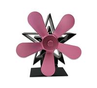 Ventilateur de poêle de rechange en alliage d'aluminium à 5 pales - Résistance aux hautes températures - Remplacement du bois alimenté par la chaleur - Non électrique