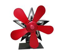 Ventilateur de poêle de rechange en alliage d'aluminium à 5 pales - Résistance aux hautes températures - Remplacement du bois alimenté par la chaleur - Non électrique