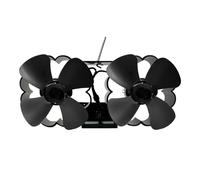 Ventilateur de poêle en bois : souffleur activé par la chaleur, circulateur thermique silencieux, hélice de cheminée écologique, conception de sécurité de surchauffe, accessoire d'économie d'énergie