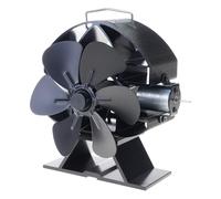 Ventilateur de poêle pratique alimenté par la chaleur pour bois optimise l'efficacité thermique avec temps réel sans piles ventilateur silencieux