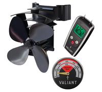 Ventilateur de poêle Valiant Remora, humidimètre et thermomètre de poêle | Po...