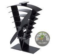 Ventilateur de poêle Valiant Vanquish et thermomètre de poêle magnétique | po...