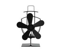 Ventilateur de poêle vidaXL 120-160 CFM noir