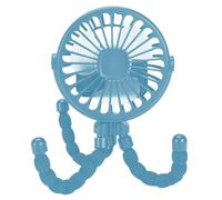 Ventilateur de poussette pour bébé, ventilateur de poussette silencieux, ventilateur portable à clip sur trépied, ventilateur à main USB, ventilateur électrique rechargeable -ni, pour dortoir