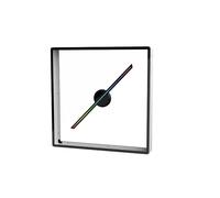 Ventilateur de projecteur d'hologramme 3D de 40 cm avec Couverture à Distance WiFi Affichage publicitaire Commercial projecteur d'hologramme transmettre Une Image vidéo des Images saisissantes(Gray)