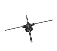 Ventilateur de Projecteur d'hologramme LED, Télécommande 1600X720P Noir, Machine de publicité Holographique 3D de 23,6 Pouces de Diamètre pour Centres Commerciaux pour (Prise UE)