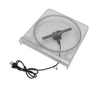 Ventilateur de Projecteur Holographique, Ventilateur D'hologramme 3D avec Couvercle, 128 LED 2000x14, Contrôle D'application D'affichage Publicitaire, pour Magasin d'affaires,