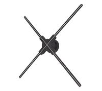 Ventilateur de Projection Holographique, Projecteur de Ventilateur Holographique 3D de 70 Cm avec Résolution HD, Interconnexion WiFi, Format Multimédia Multiple pour