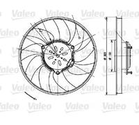 Ventilateur, refroidissement moteur VALEO 696082