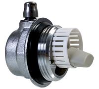 Caleffi Purgeur de radiateur 507 Arenal Aércal demi-corps chromé/chromé 1 1/4" droit