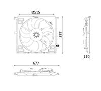 MAHLE CFF 633 000P Ventilateur de radiateur