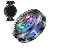 Ventilateur de radiateur de téléphone portable avec lumière colorée | Design à trou complet - Ventilateur de refroidissement léger et silencieux pour famille, amis, collègues