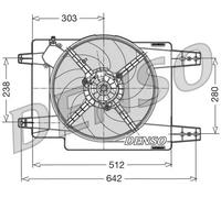 Ventilateur, refroidissement moteur DENSO DER01011