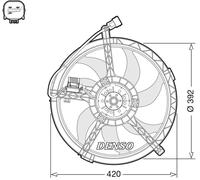 Ventilateur, refroidissement moteur DENSO DER05009